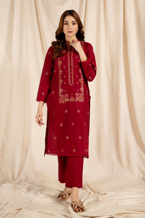 PRET EMBROIDERED LAWN  2 PCS
