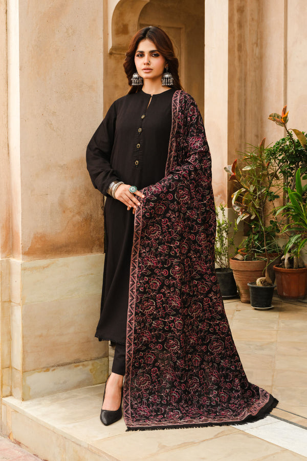 EMBROIDERED KARANNDI LAWN SHAWL