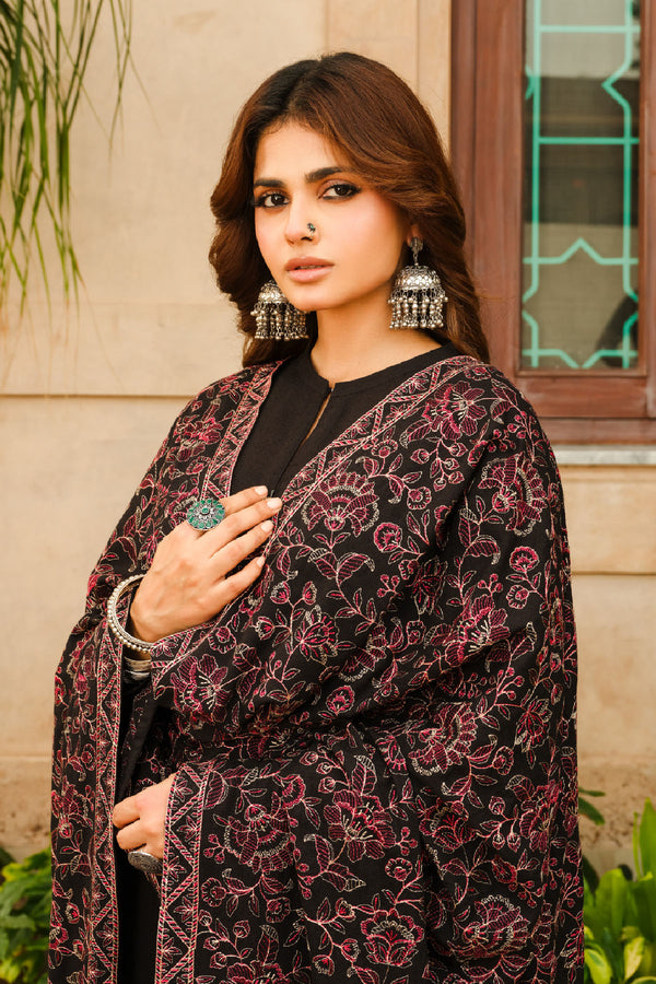 EMBROIDERED KARANNDI LAWN SHAWL