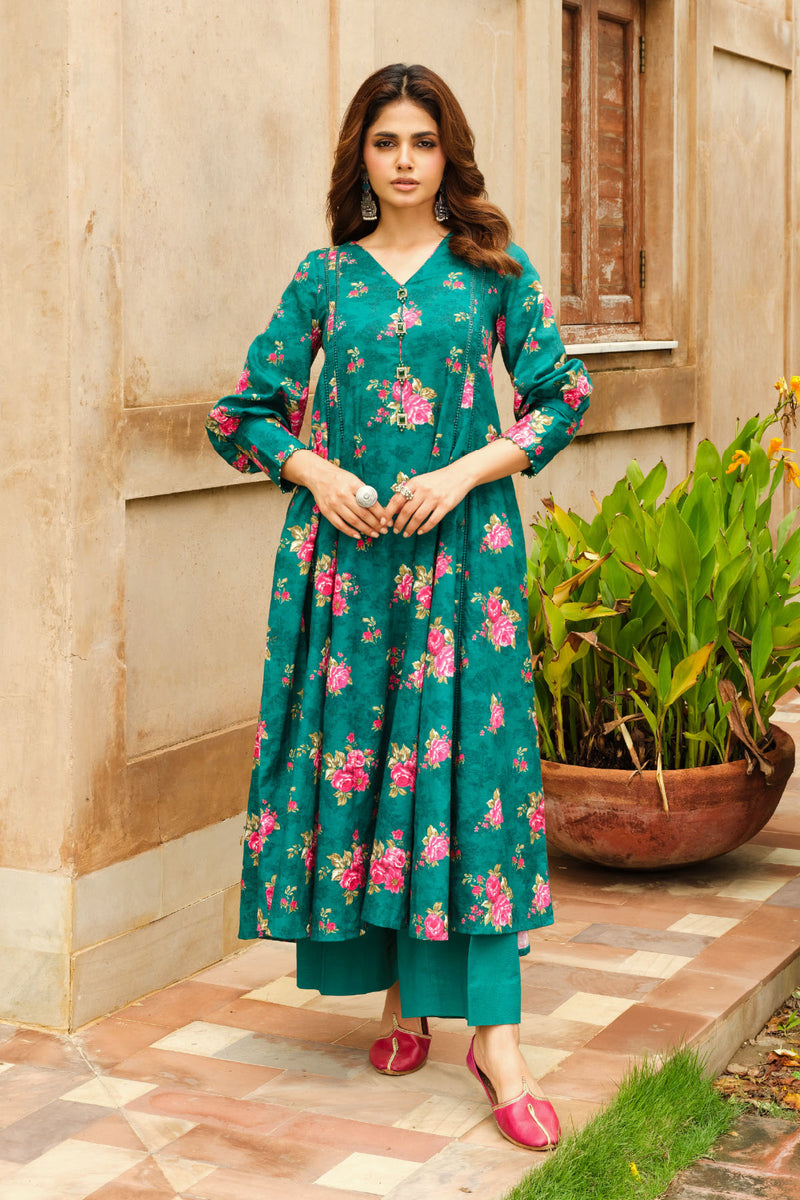 PRINTED SLUB KHADDAR 2 PCS (UNSTTICHED)