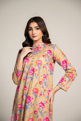 PRET PRINTED SLUB KHADDAR  2 PCS