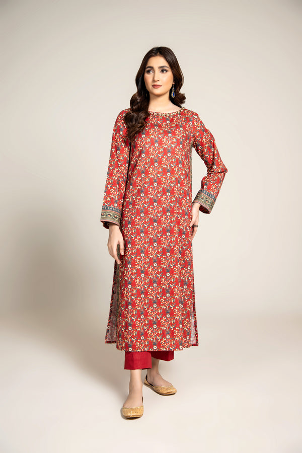 PRINTED SLUB KHADDAR 2 PCS (UNSTTICHED)