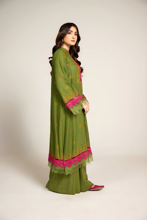 EMBROIDERED KARANDI LAWN 2 PCS (UNSTITCHED)