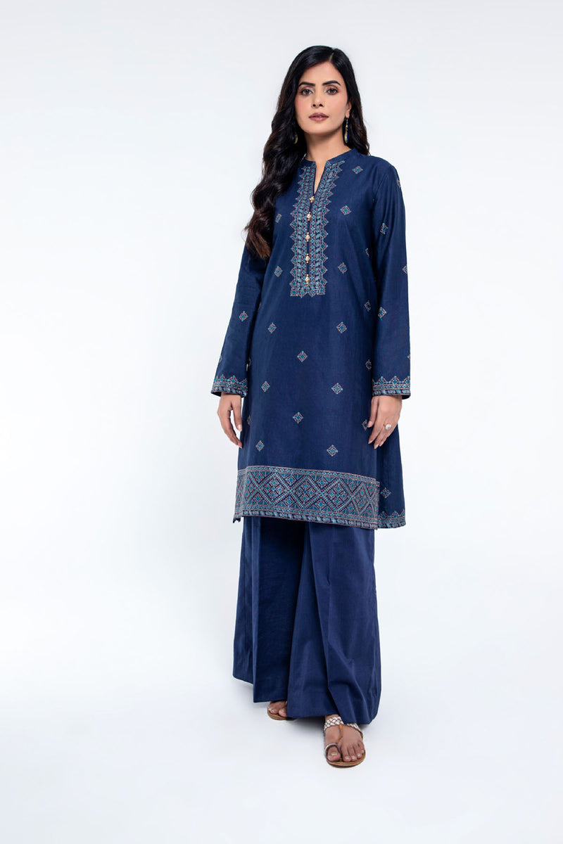 EMBROIDERED SLUB KHADDAR  2 PCS (UNSTITCHED)