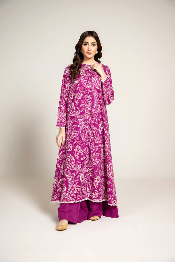 PRINTED SLUB KHADDAR 1 PCS (UNSTTICHED)