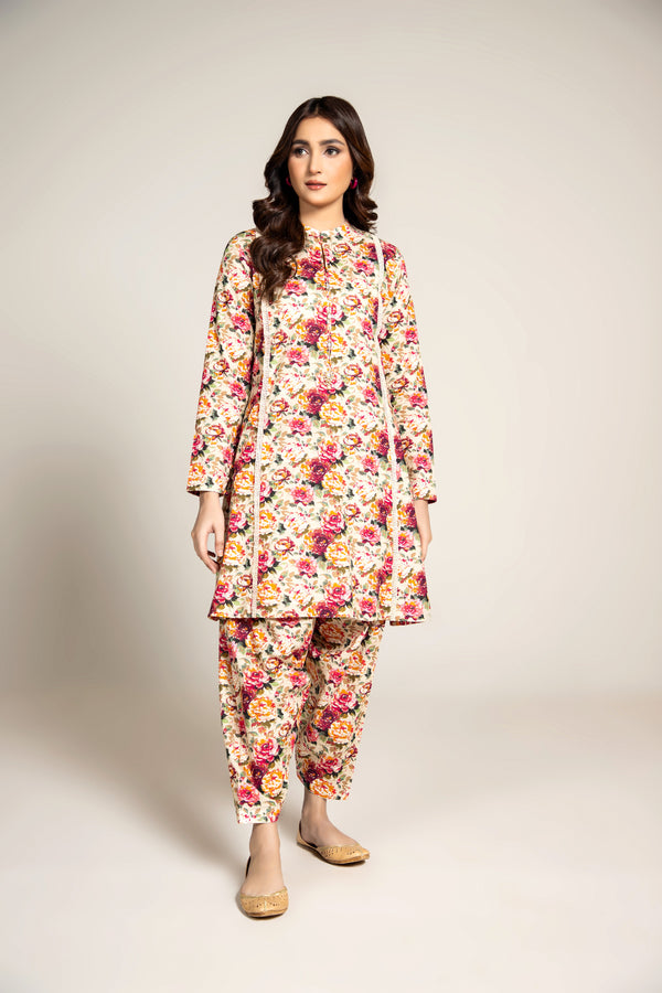 PRINTED SLUB KHADDAR 1 PCS (UNSTTICHED)