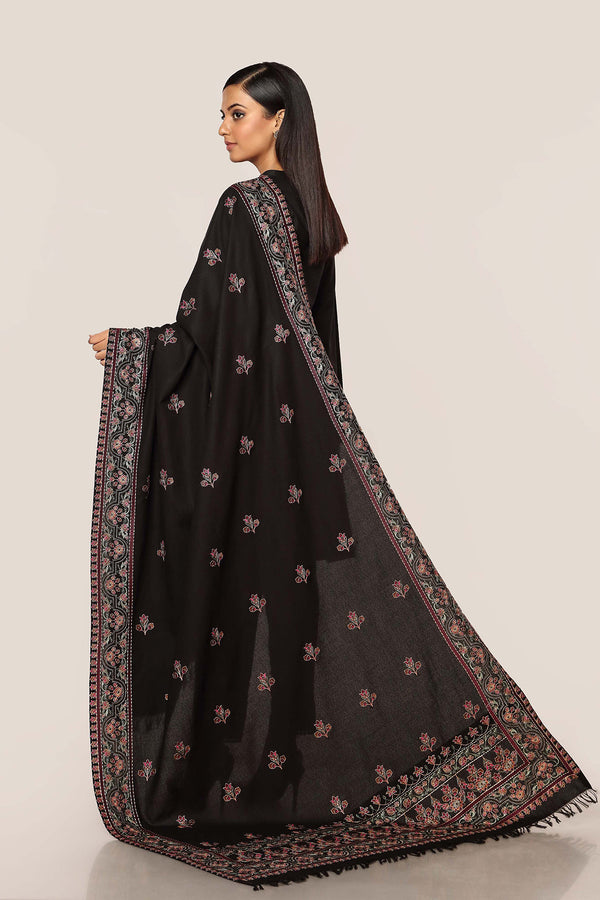 EMBROIDERED  KARANDI LAWN SHAWL